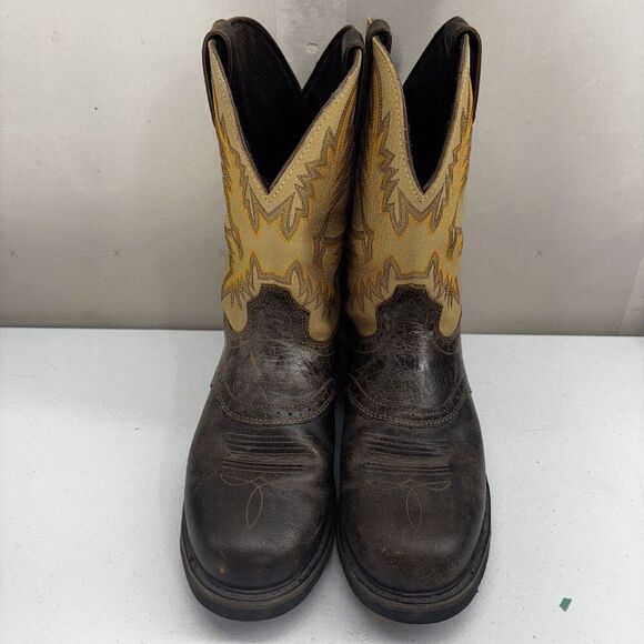 Justin Mens Work Boots Superintendent Round Toe Leather Size 13 D WK4660 Excelle - Picture 6 of 10